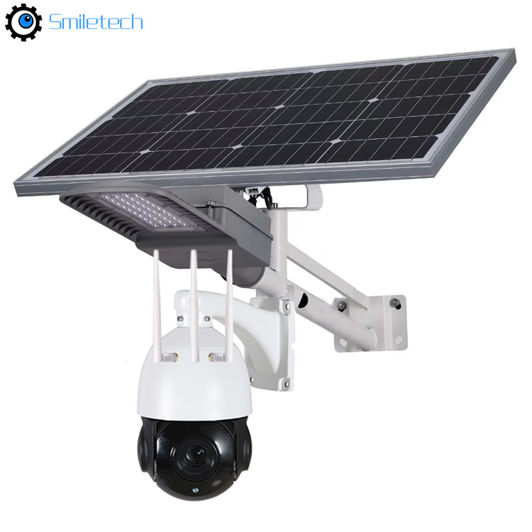 Solar streetlight 4G camera system